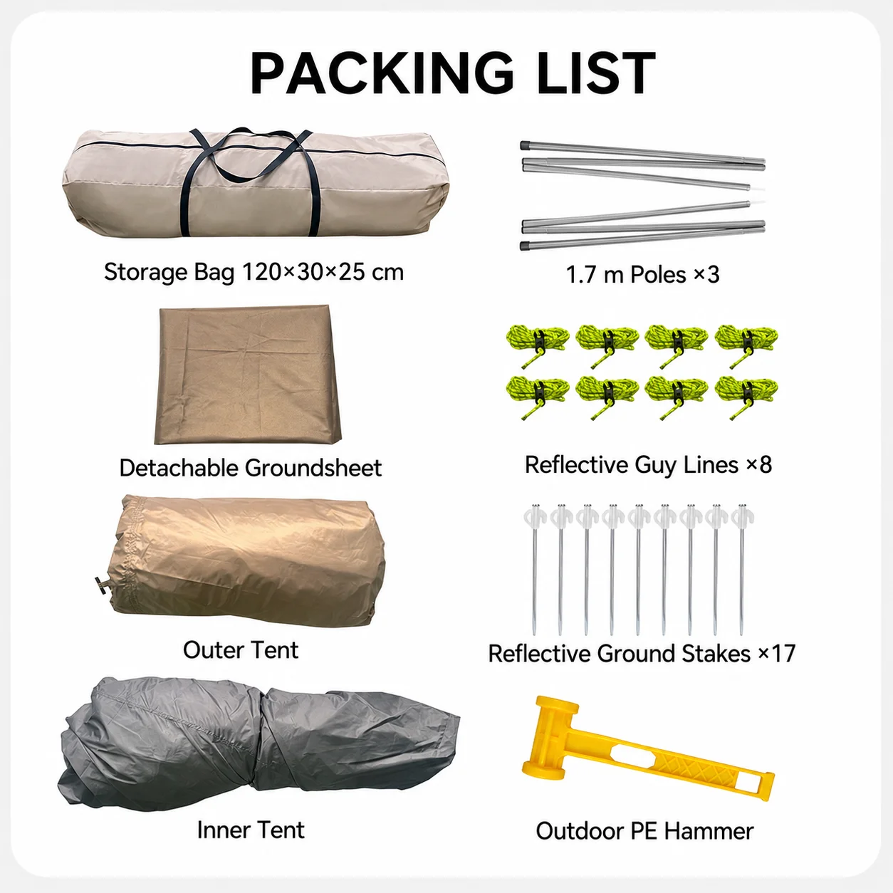 13㎡ Instant Cabin Camping Tent For Family image 10