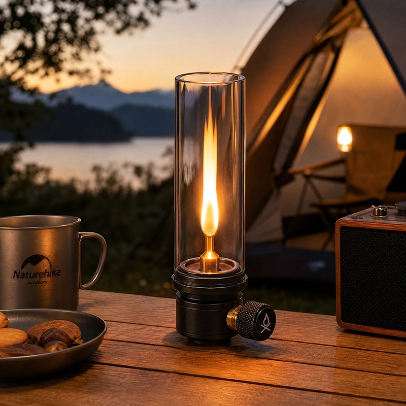 Portable Camping Oil Lantern Glass Hurricane Lamp Outdoor Tent Atmosphere Light image 4