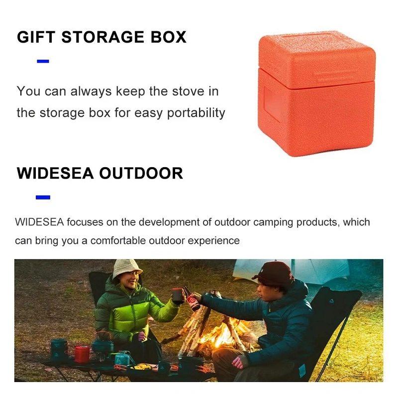 Camping Gas Stove Backpacking Burner Portable Hiking Cooker w/ LPG Adapter image 4