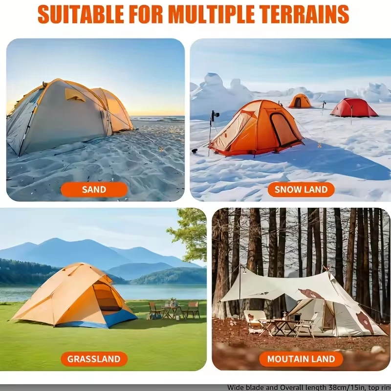 4PCS Ground Anchor Screw Stakes Heavy Duty Tent Gazebo Trampoline Auger Kit image 5
