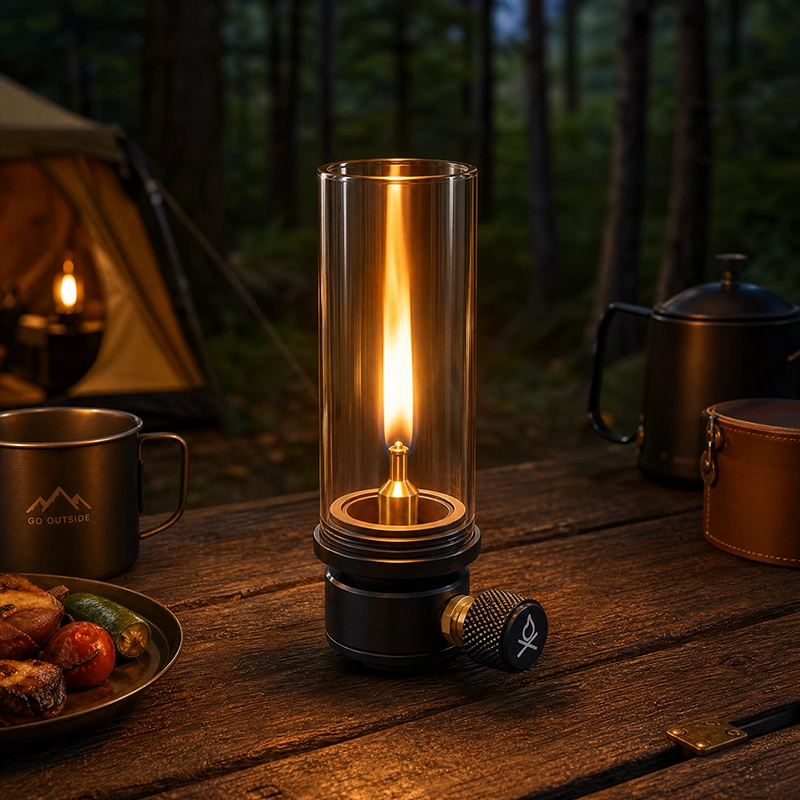 Portable Camping Oil Lantern Glass Hurricane Lamp Outdoor Tent Atmosphere Light image 5