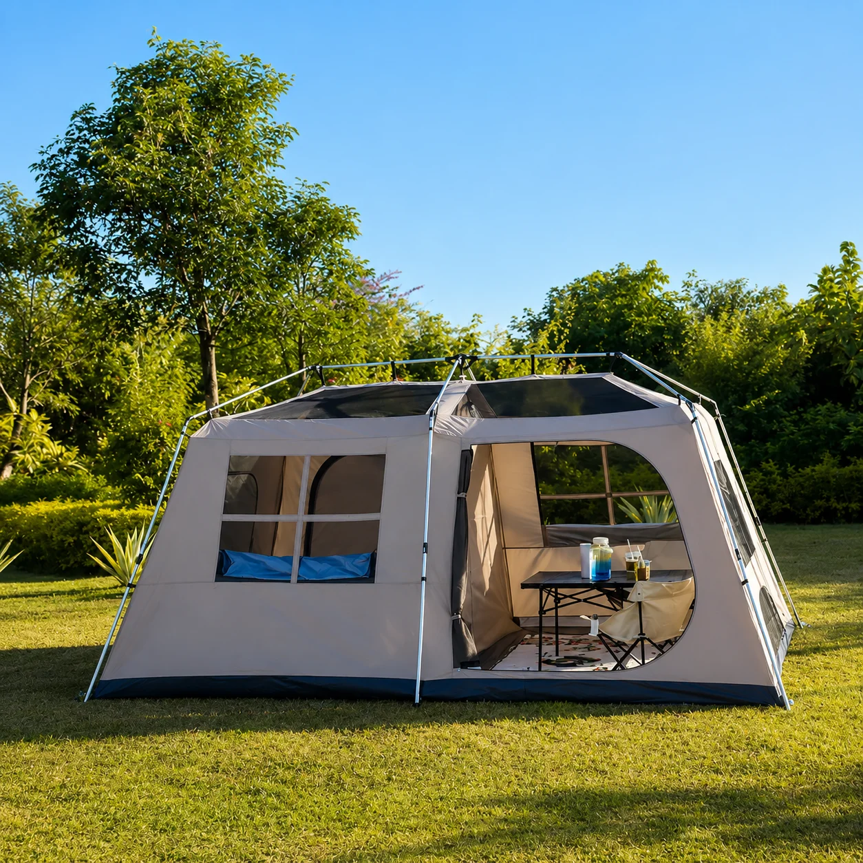 13㎡ Instant Cabin Camping Tent For Family image 4