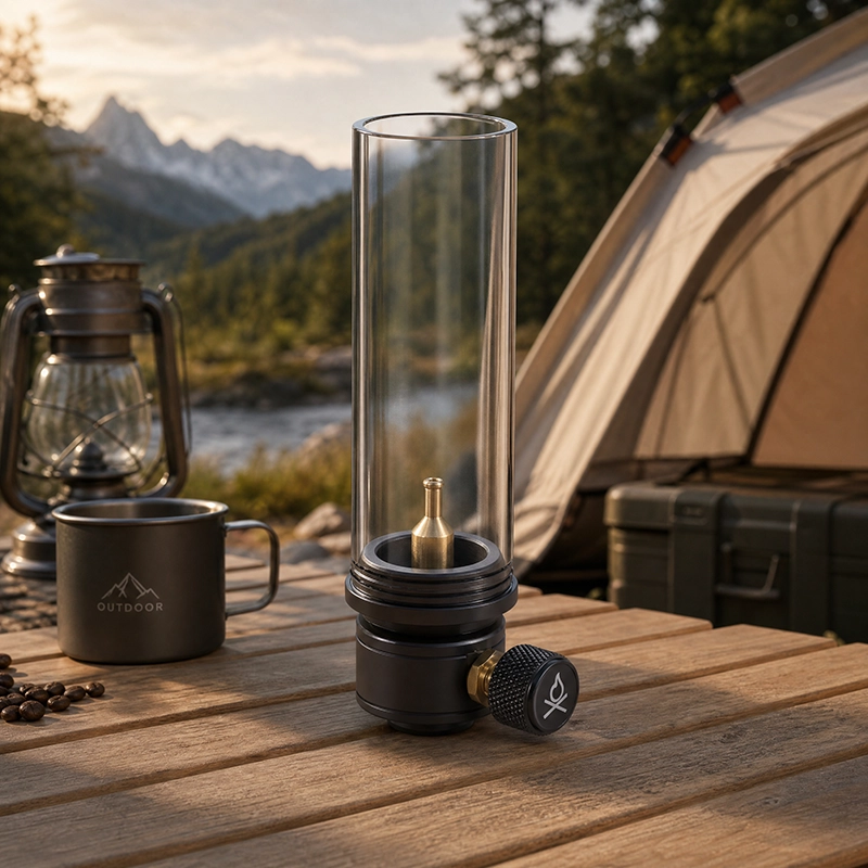 Portable Camping Oil Lantern Glass Hurricane Lamp Outdoor Tent Atmosphere Light