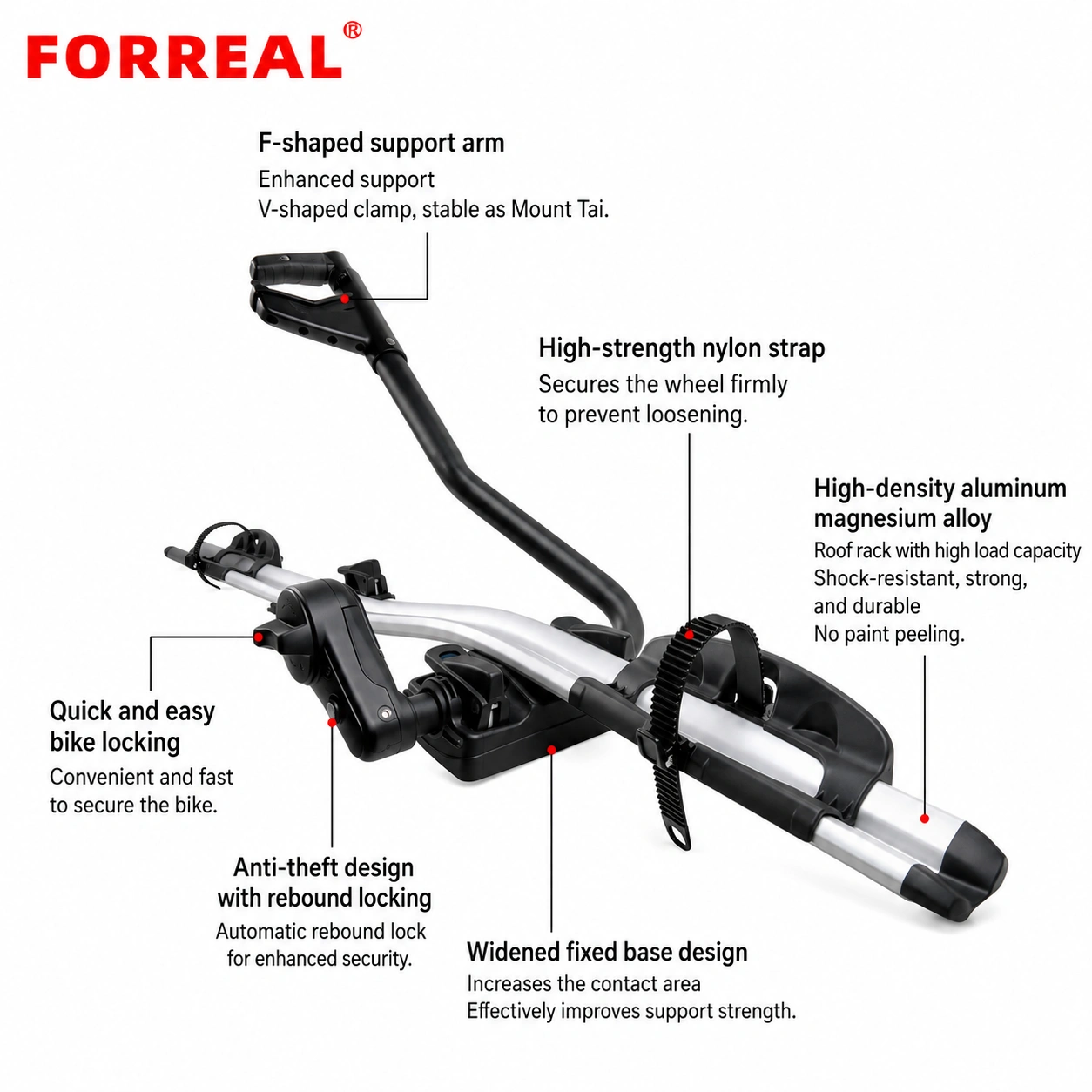 FORREAL Bike Roof Mount Rack Carrier image 4